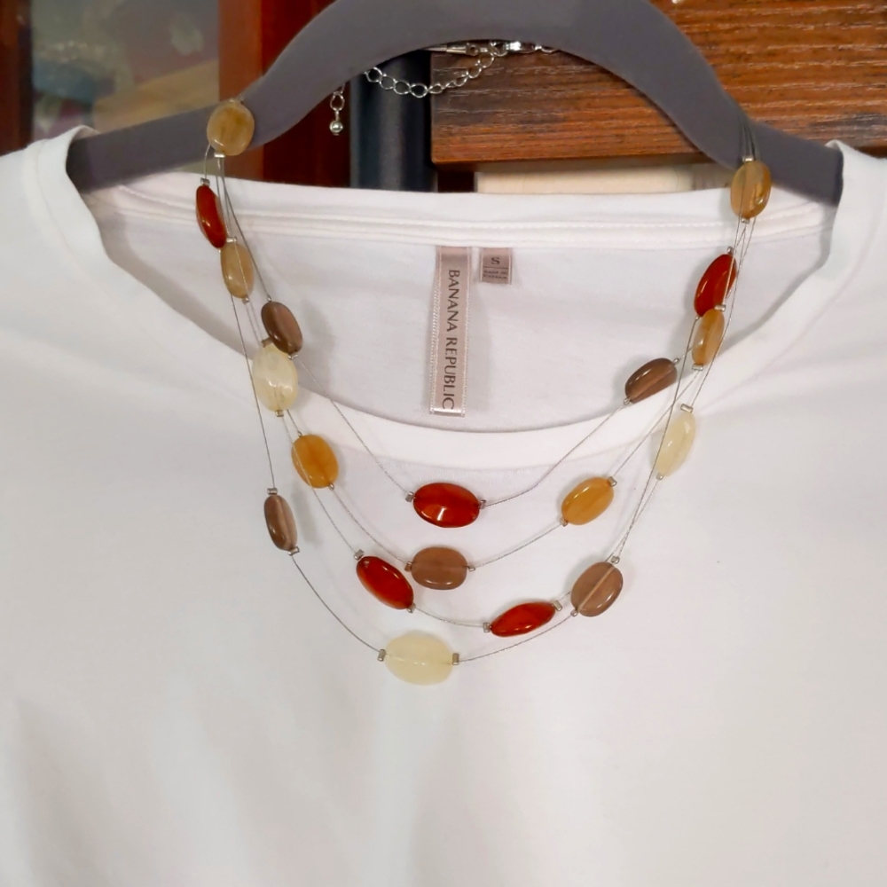 Multi-Color Stone Necklace